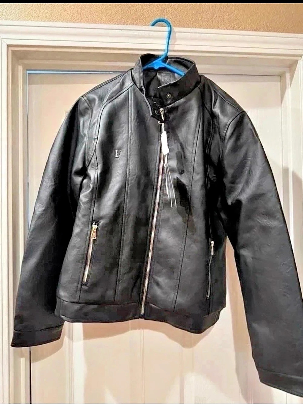 Women’s Black Faux Leather Jacket